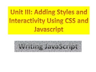 Java script writing javascript