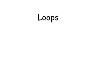 2
Loops
 