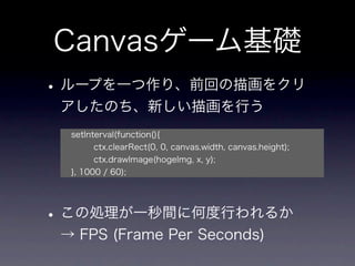 スマホ向けCanvasゲームの作り方