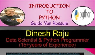 Python | What is Python | History of Python | Python Tutorial