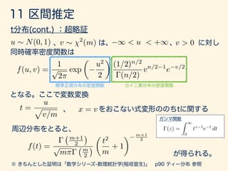 数学カフェ 確率・統計・機械学習回 「速習 確率・統計」