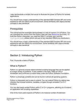 Socket Programming In Python