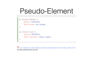 Pseudo-Element
 
