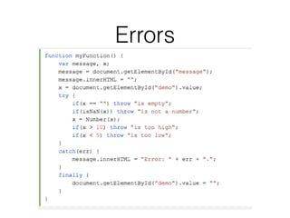Errors
 