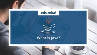`
https://www.edureka.co/java-j2ee-soa-trainingEDUREKA JAVA CERTIFICATION TRAINING
What is Hadoop?
 
