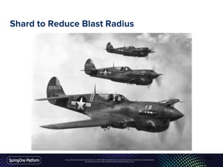 Unless otherwise indicated, these slides are © 2013-2016 Pivotal Software, Inc. and licensed under a Creative Commons Attribution-
NonCommercial license: http://creativecommons.org/licenses/by-nc/3.0/
Shard to Reduce Blast Radius
68
 