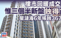 樓市回暖成交增 惟三個半新盤蝕得甘 星漣海6年帳蝕367萬