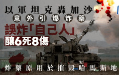 以巴衝突｜以軍坦克意外引爆摧毀地道炸藥 誤炸「自己人」6死8傷