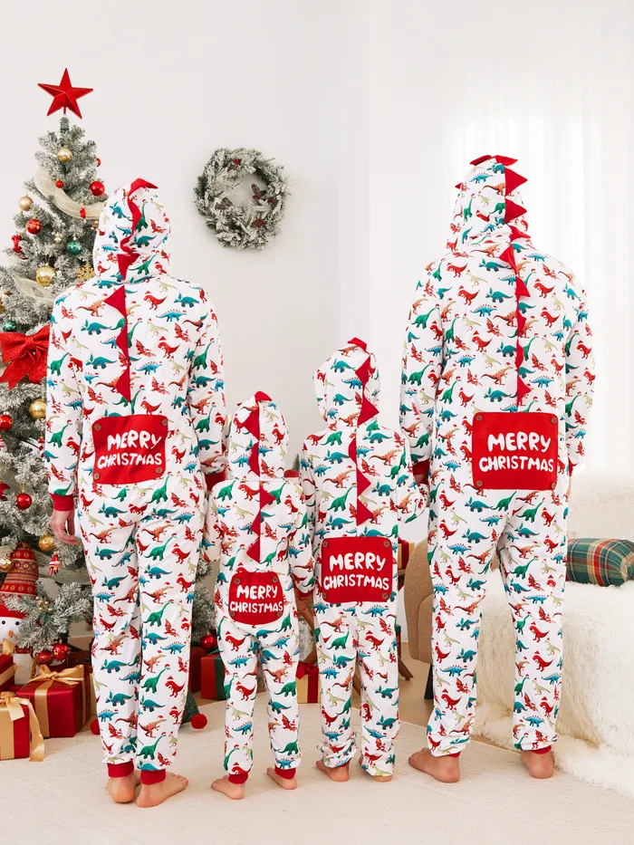 Christmas Onesie - Family Matching Pajamas Dinosaur Pattern