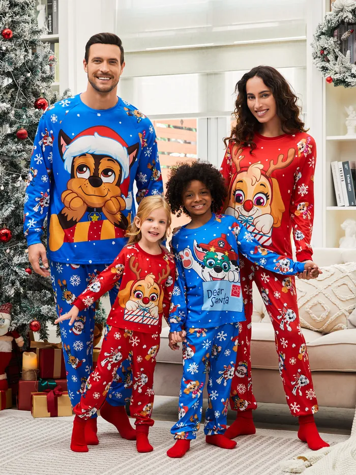 PAW Patrol Christmas Big Graphic Family Matching Pajamas Sets(Flame Resistant)