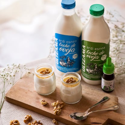 Leches de oveja y cuajada de Ultzama, ubicada en Navarra. 