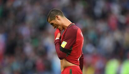 Cristiano, durante el partido ante M&eacute;xico.