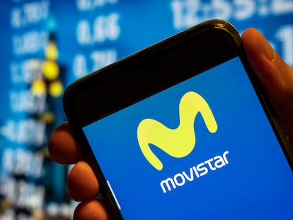 Logo de Movistar.