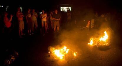 Protestas en las calles de Buenos Aires por los cortes de luz. 