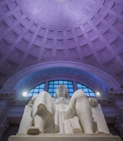 Memorial de Benjamin Franklin en el Franklin Institute, en Filadelfia.