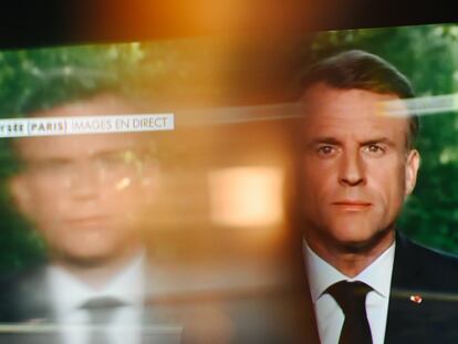 Emmanuel Macron se dirigió el 9 de junio a los franceses por televisión, tras su derrota en las elecciones europeas, para disolver la Asamblea Nacional y adelantar las legislativas.