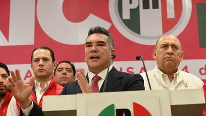 Alejandro Moreno, dirigente nacional del PRI, en Ciudad de México, el 14 de mayo 2024.