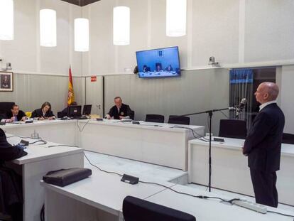 Hugo Armando Carvajal, alias 'El Pollo', durante una vista en la Audiencia Nacional, en una imagen de archivo.