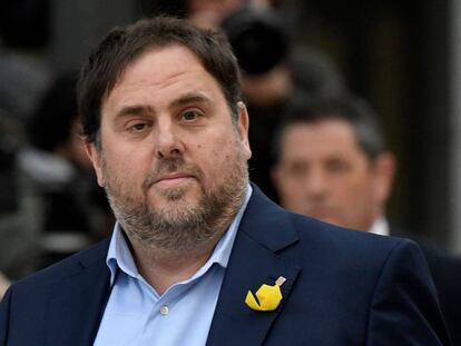 El exvicepresidente de Cataluña Oriol Junqueras, que abanderó el discurso de las bondades de la independencia.