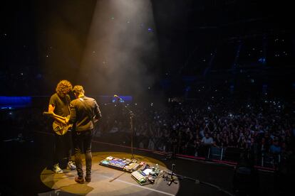 Un momento del concierto desde el escenario.