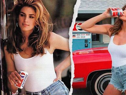 Una Cindy Crawford espectacular recrea su icónico anuncio de 1992