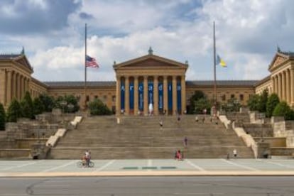 Escaleras de acceso al Philadelphia Museum of Art, en Filadelfia.