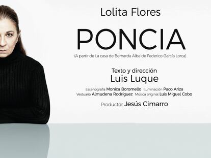 Cartel oficial del espectáculo 'Poncia'
