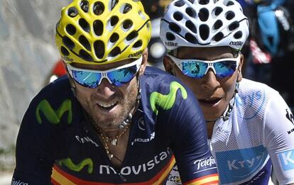 Valverde, con Quinta en la subida a Alpe d&#039;Huez