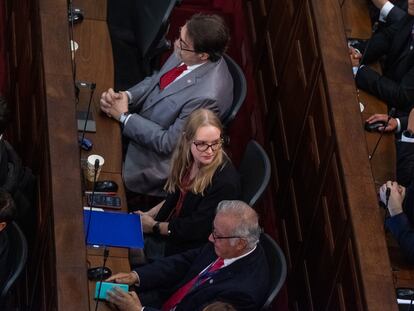 Beatriz Hevia durante la Ceremonia de instalación consejo constitucional, en febrero de 2023.