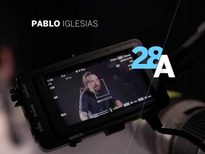 Pablo Iglesias, durante la entrevista para EL PAÍS.