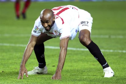 Frederic Kanoute, ante el Mallorca.