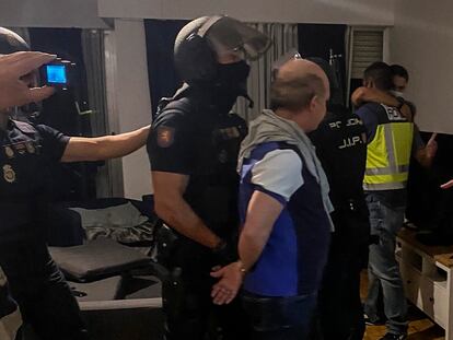 Momento de la detención de Hugo Carvajal.