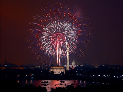 Fuegos artificiales del 4 de julio, en Washington, D.C.