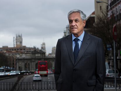 El expresidente de Chile Sebastián Pinera, durante una visita a Madrid, en 2016.