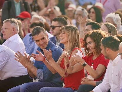 Pedro Sánchez y Begoña Gómez, este miércoles en Benalmádena.