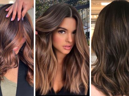 Back to brown y reflejos dorados sutiles son algunas de las tendencias en coloración capilar del 2024. Imágenes: The Beauty Concept Hair (Madrid).