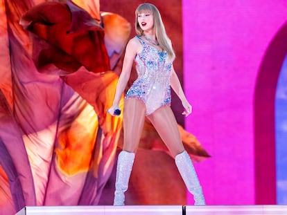 Taylor Swift's concert at the Santiago Bernabéu stadium in Madrid on Wednesday.