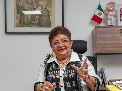 Ernestina Godoy en su oficina en Ciudad de México.