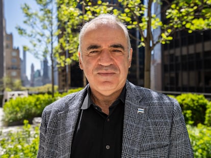 Gari Kasparov, en Nueva York.