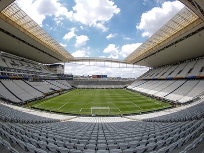 Imagen panorámica del Neo Química, estadio que será sede de un partido de NFL en 2024.