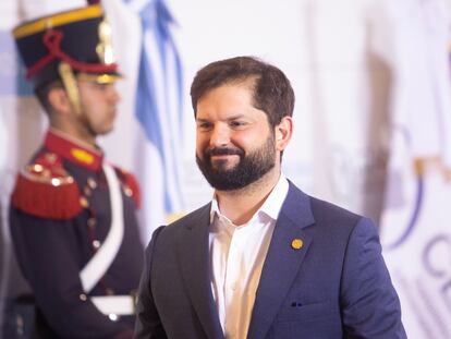 Gabriel Boric, en la última cumbre de la CELAC, en Buenos Aires (Argentina), el pasado 24 de enero.