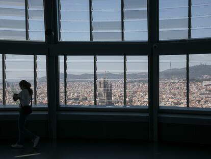 El nuevo mirador de la torre Glòries de Barcelona, que abre este jueves al público.