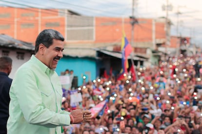 Nicolás Maduro en un mitin en Mérida (Venezuela), el 13 de junio.