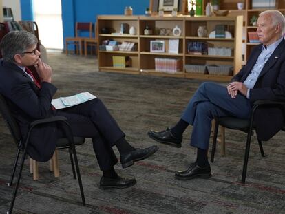 Biden, durante la entrevista en ABC News.