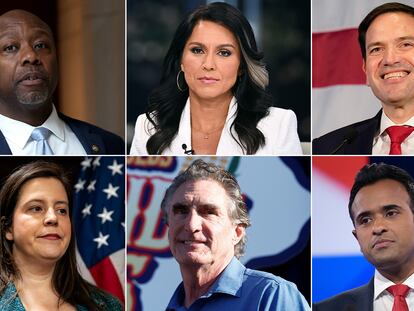 Tim Scott, Tulsi Gabbard, Marco Rubio, Elise Stefanik, Doug Burgum y Vivek Ramaswamy, algunos de los posibles candidatos.