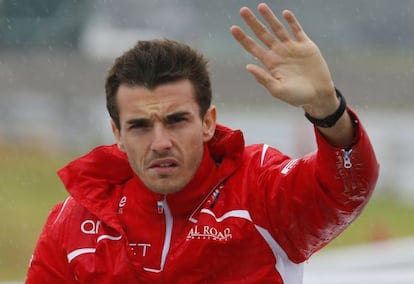 Jules BIanchi, durant la presentació del Gran Premi del Japó.