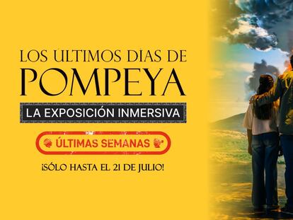 La exposición inmersiva 'Los últimos días de Pompeya' podrá verse en Madrid hasta el próximo 21 de julio.
