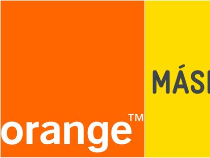 Logotipos de Orange y MásMóvil.