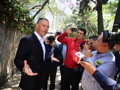 Alejandro Murat, exgobernador de Oaxaca, asistió a la casa de campaña de Xóchitl Gálvez, el 27 marzo 2024.