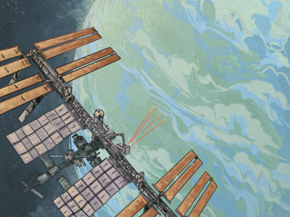 Ilustración de la Estación Espacial Internacional.